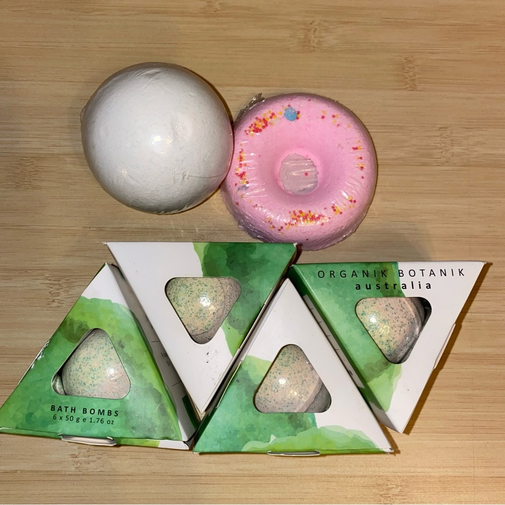bath bombs peppermint & Donut Bundle NWT beauty organic